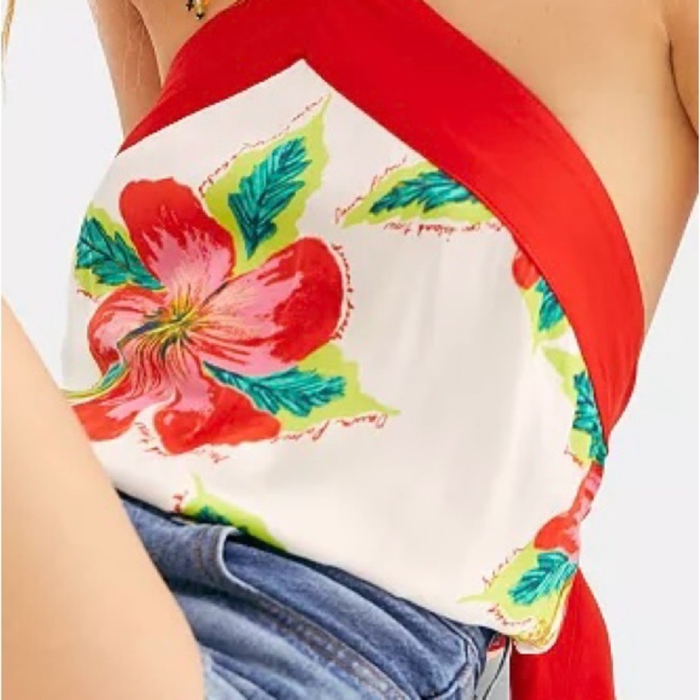 Intimately free people tie together crop top body suit